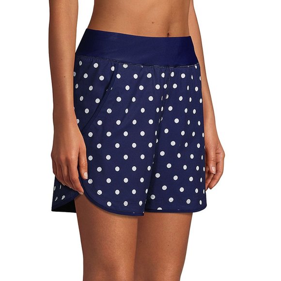 Lands' End 5-inch Petite Quick Dry Swim Shorts - Picture 3 of 6